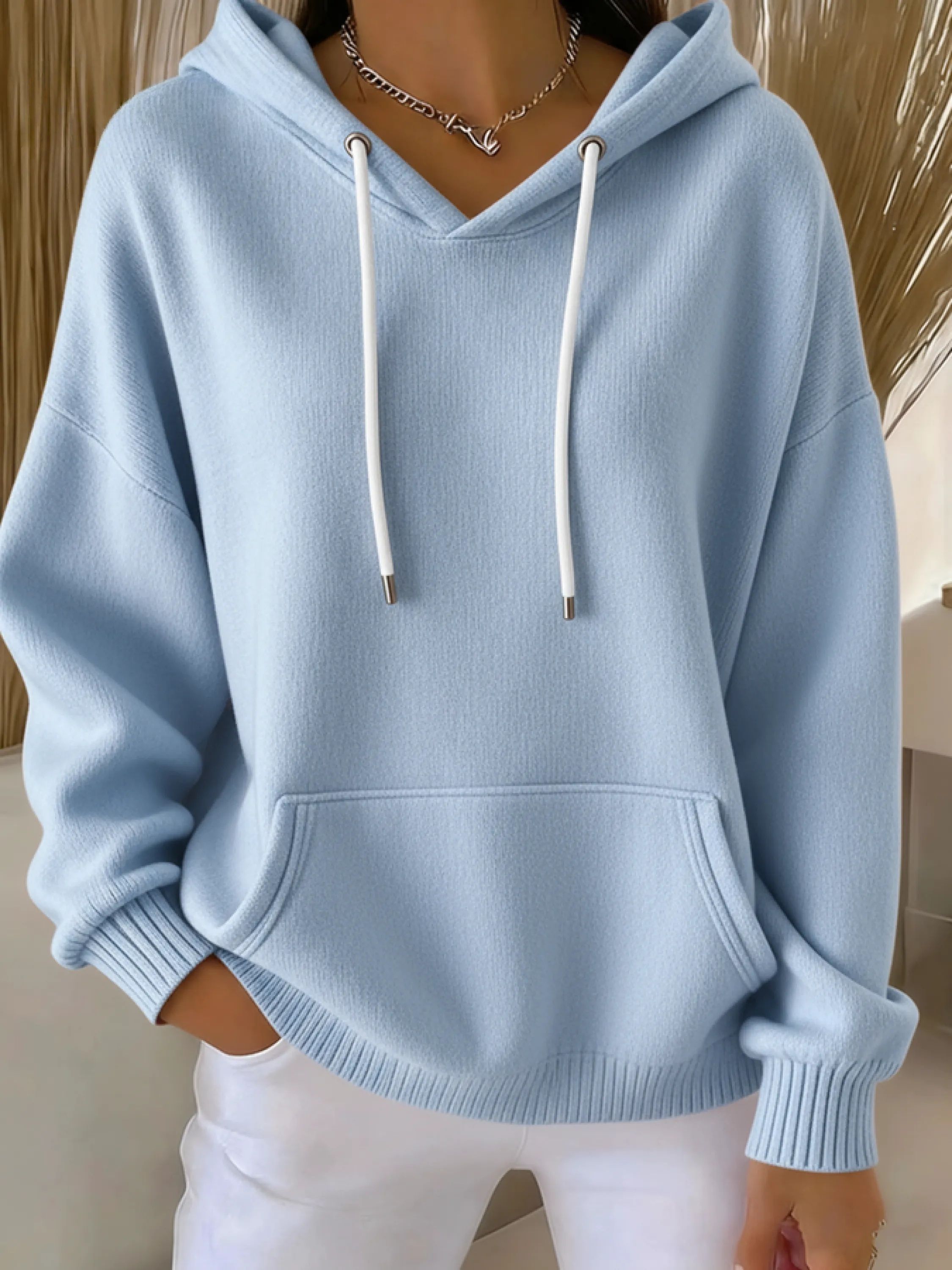 🔥Women's Casual kint Jacquard Multicolor Hoodie