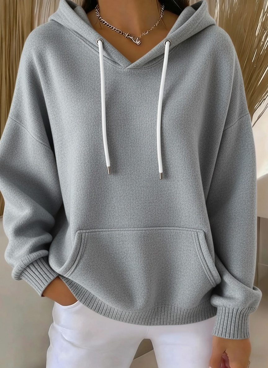 🔥Women's Casual kint Jacquard Multicolor Hoodie