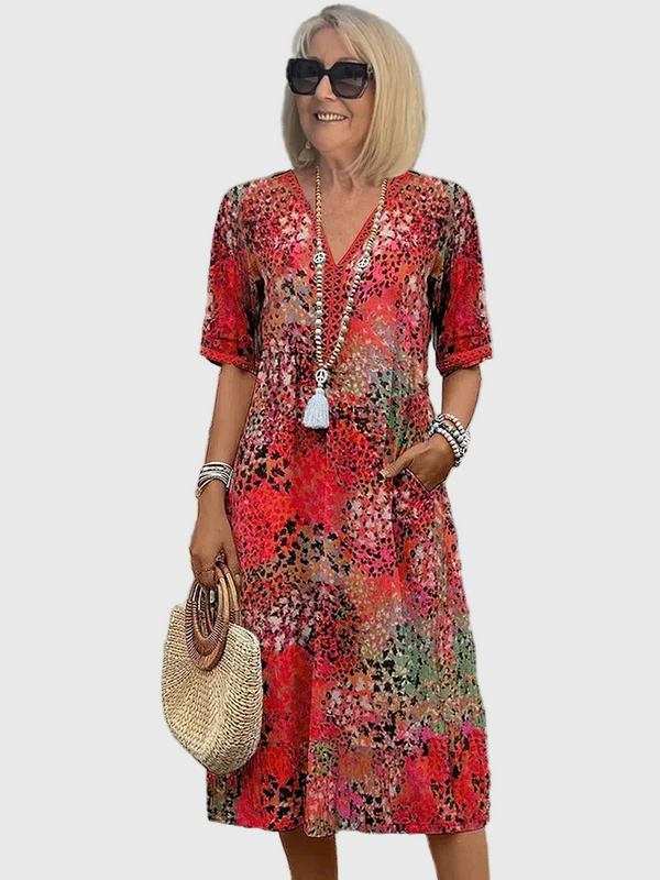 Sofia Floral Midi Everyday Dress