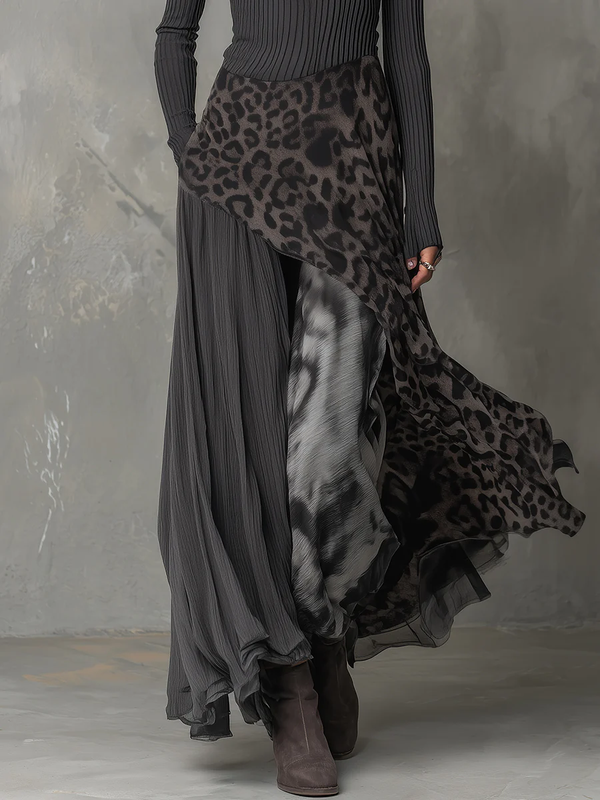 Urban Leopard Maxi Dress Statement