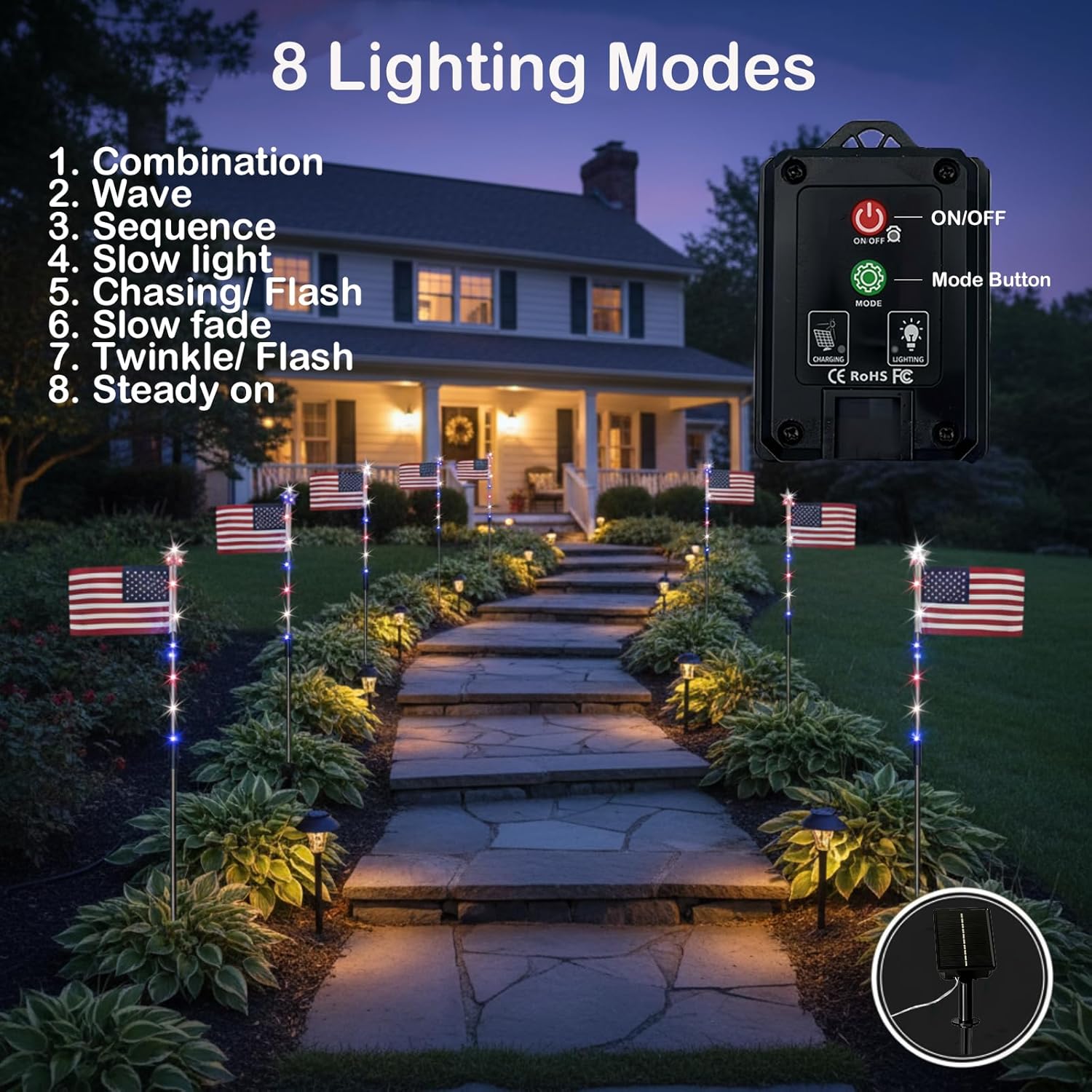 Patriot Glow American Pathway Lights