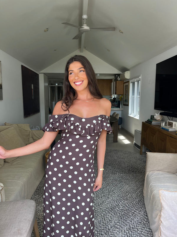 Luna Polka Dot Swing Dress